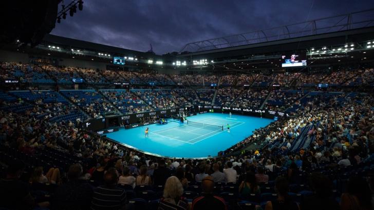 The Australian Open in Melbourne